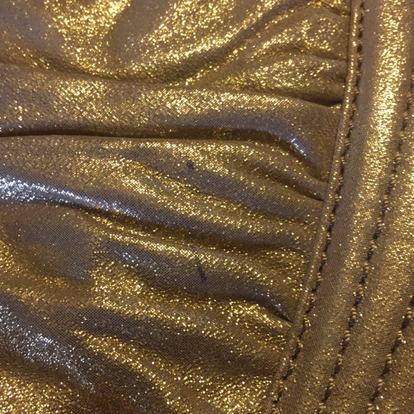Stuart Weitzman metallic gold handbag - Picture 7 of 7